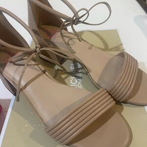 GB Girls Tan Heeled Sandals